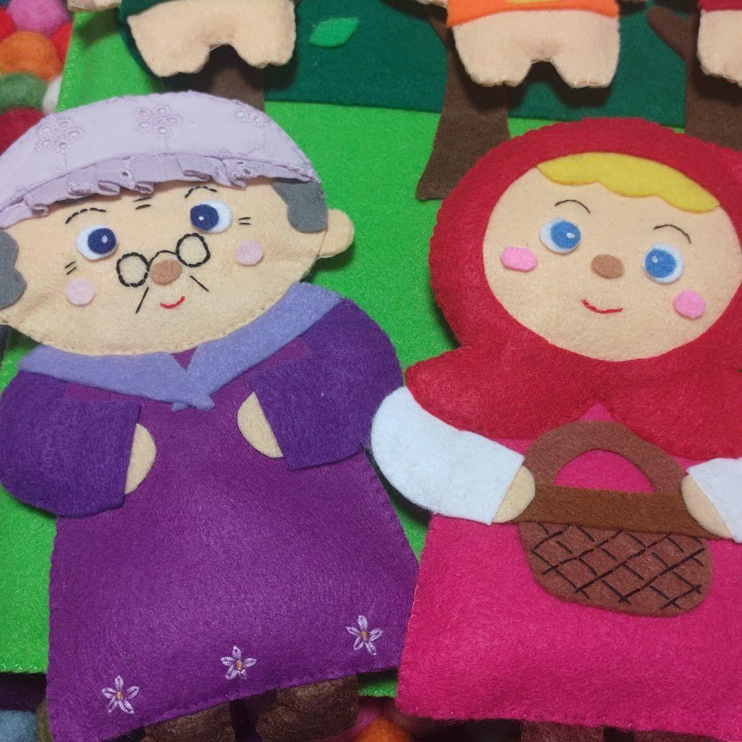 ご確認用 赤ずきんちゃん·三びきのこぶた　人形劇　エプロン