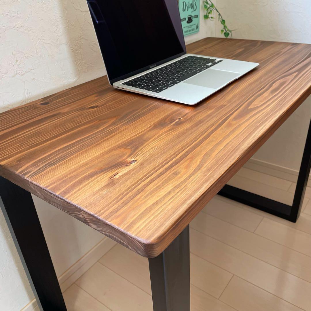 天然木 無垢テーブル パソコンデスク 作業テーブル ミシン台 ダイニングテーブル