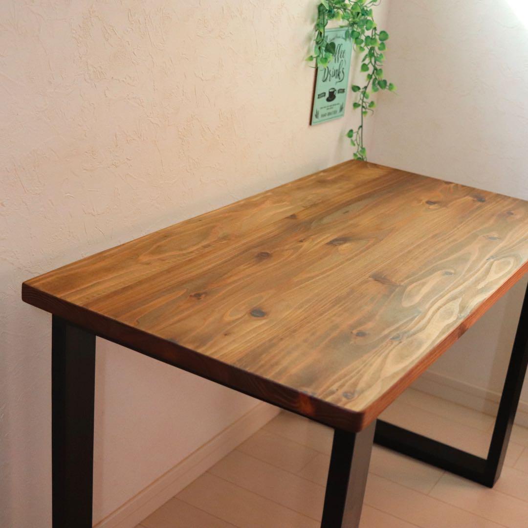 天然木 無垢テーブル パソコンデスク 作業テーブル ミシン台 ダイニングテーブル