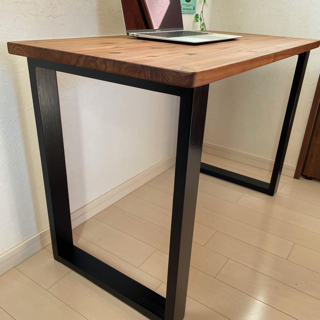天然木 無垢テーブル パソコンデスク 作業テーブル ミシン台 ダイニングテーブル