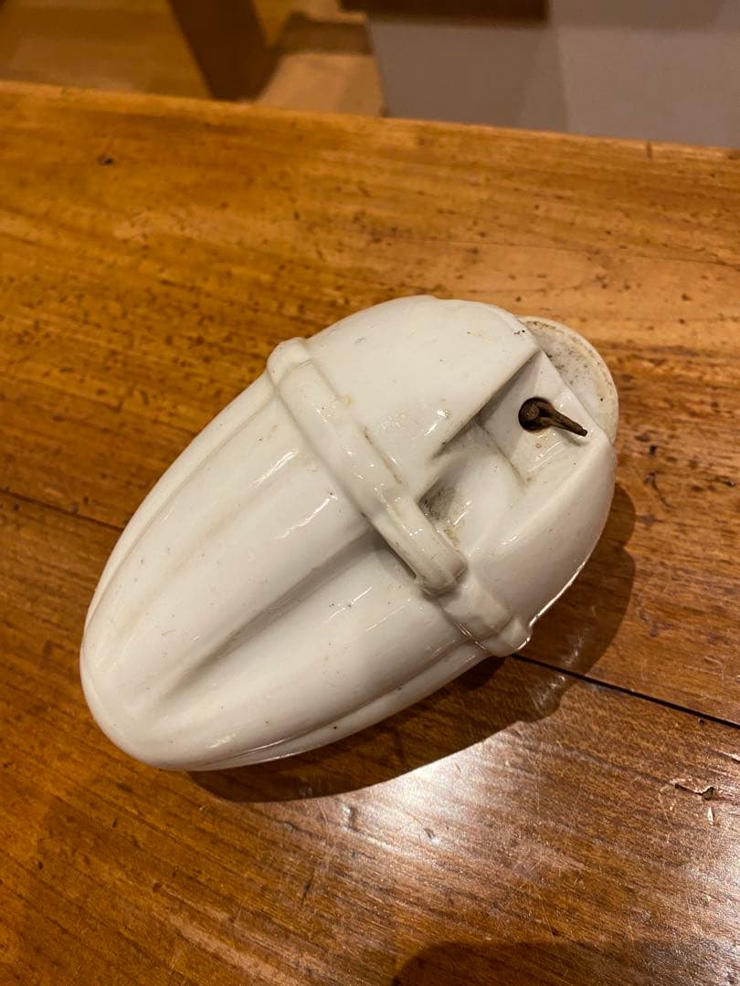 ④アンティーク　陶器　ペンダントライト滑車　バランサー　昇降機　照明器具