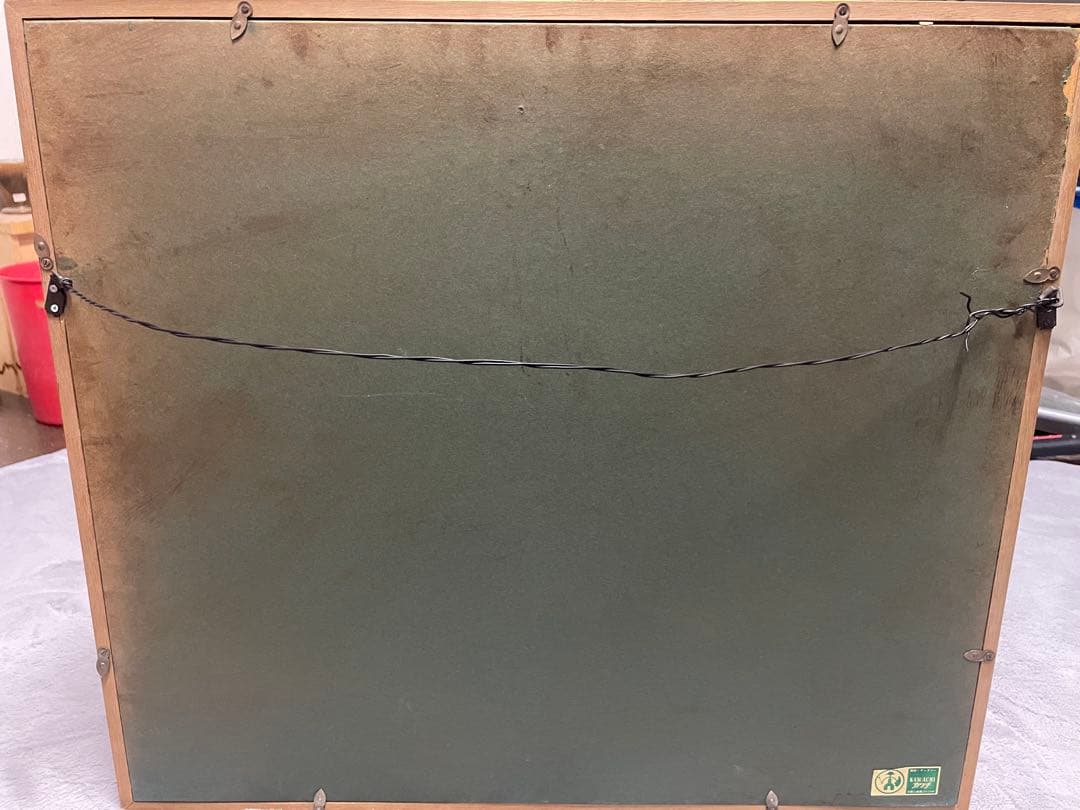 真作】須賀卯夫「TUDOR CITY」油彩画 F8号 ニューヨーク風景 額装