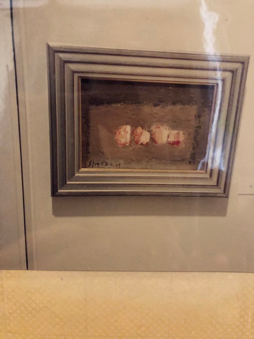 油絵（桃）もも　モモ