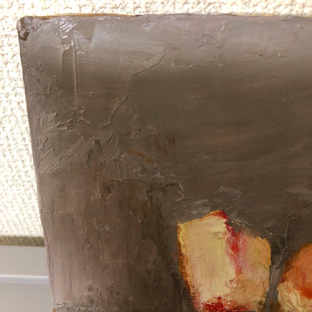 油絵（桃）もも　モモ