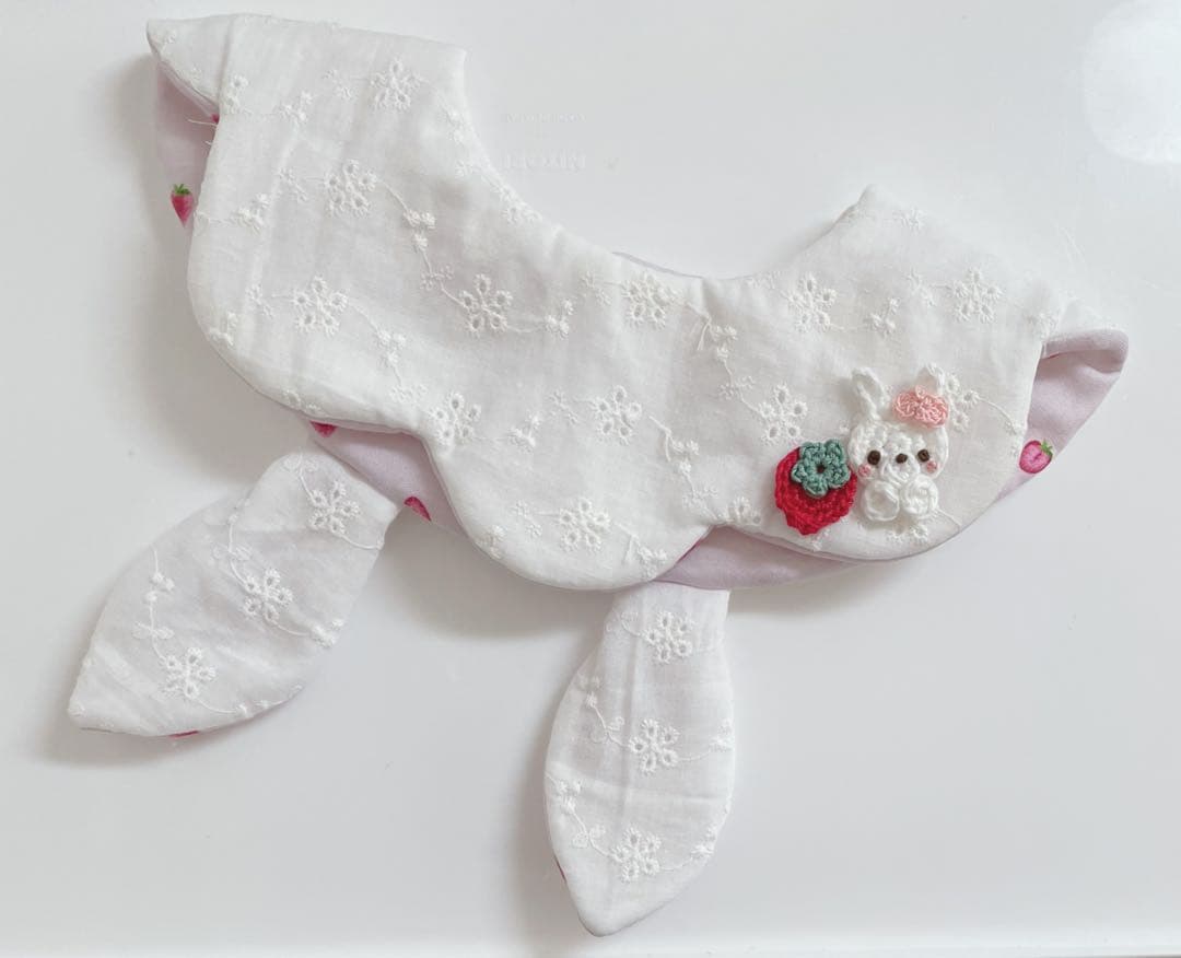 ハンドメイドスタイ うさみみフリルスタイ るも様