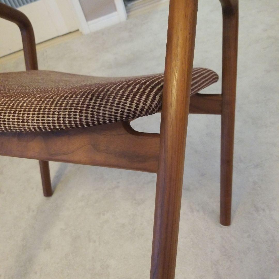 宮崎椅子　無垢ウォールナット　ぺぺラウンジチェア　オイル塗装