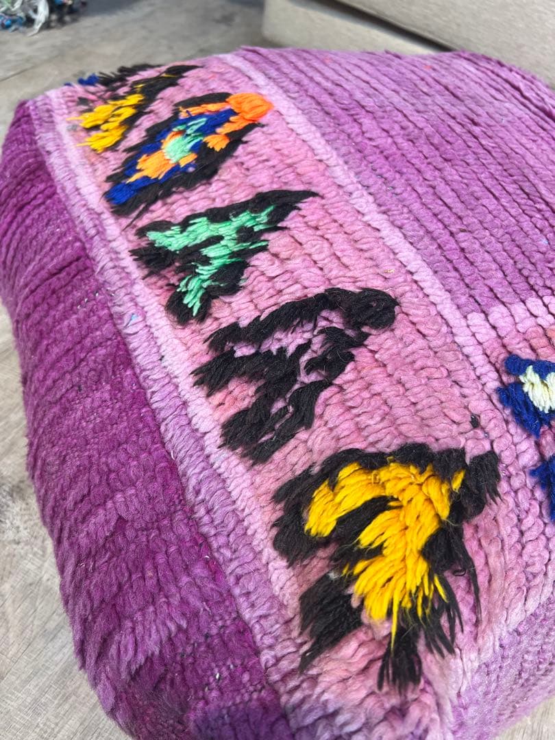 モロッコラグリメイク ハート プフ オットマンカバー 22000円