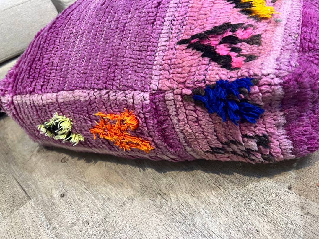 モロッコラグリメイク ハート プフ オットマンカバー 22000円