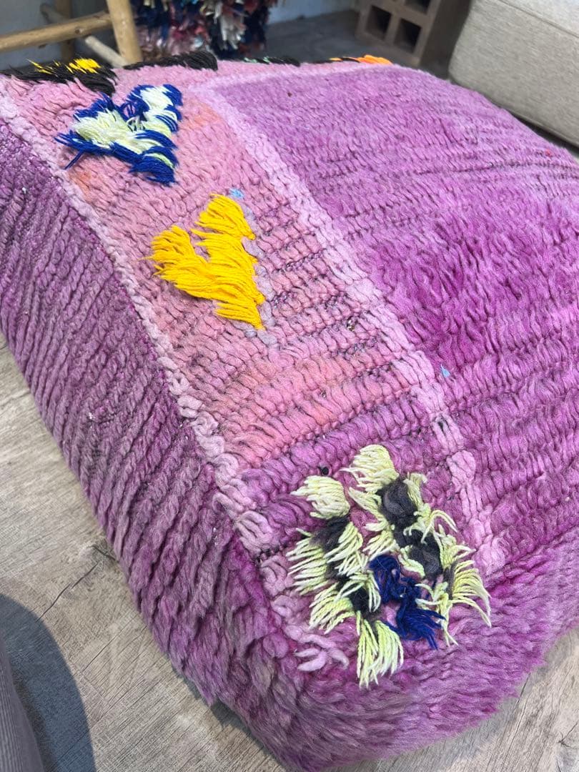 モロッコラグリメイク ハート プフ オットマンカバー 22000円