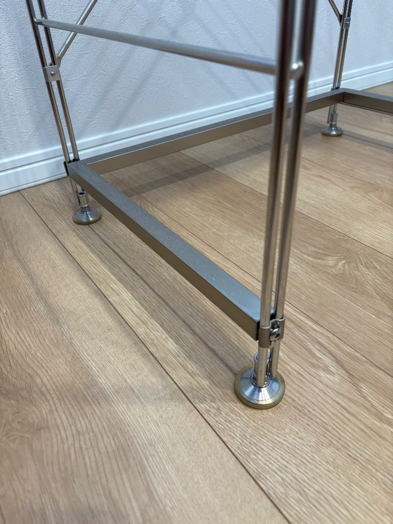 無印良品　ステンレスユニットシェルフ　特大　つっぱり