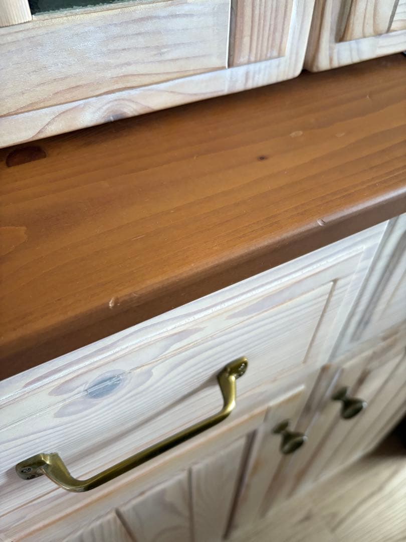 【送料込み】食器棚 (シナモ60 WH) ニトリ