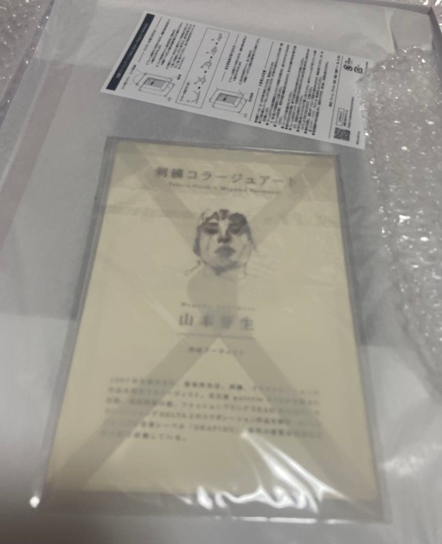 佐藤健✖️山本芽生　伊勢丹　刺繍コラージュアートA