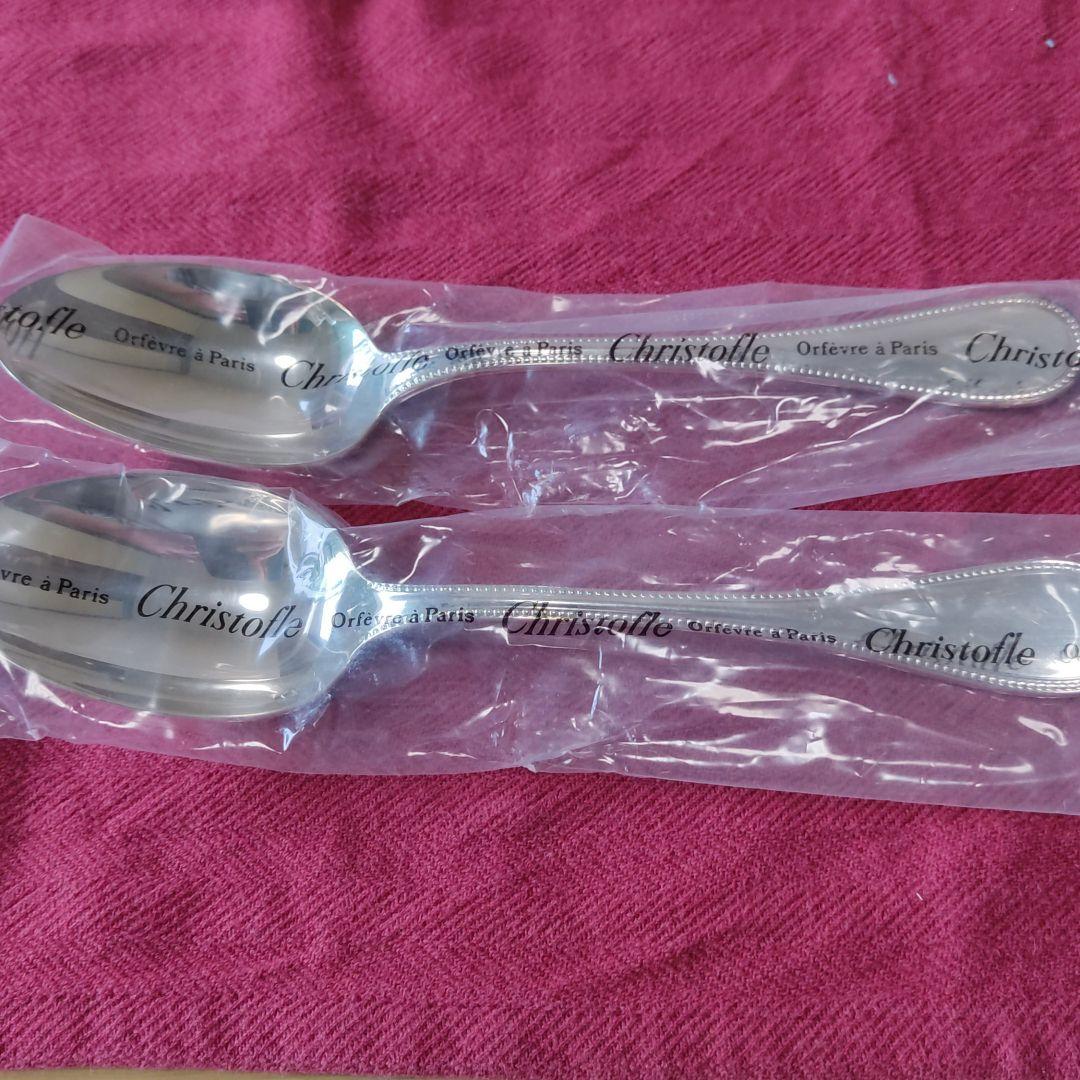 クリストフル パールシリーズ スープスプーン 12本(未開封2本)