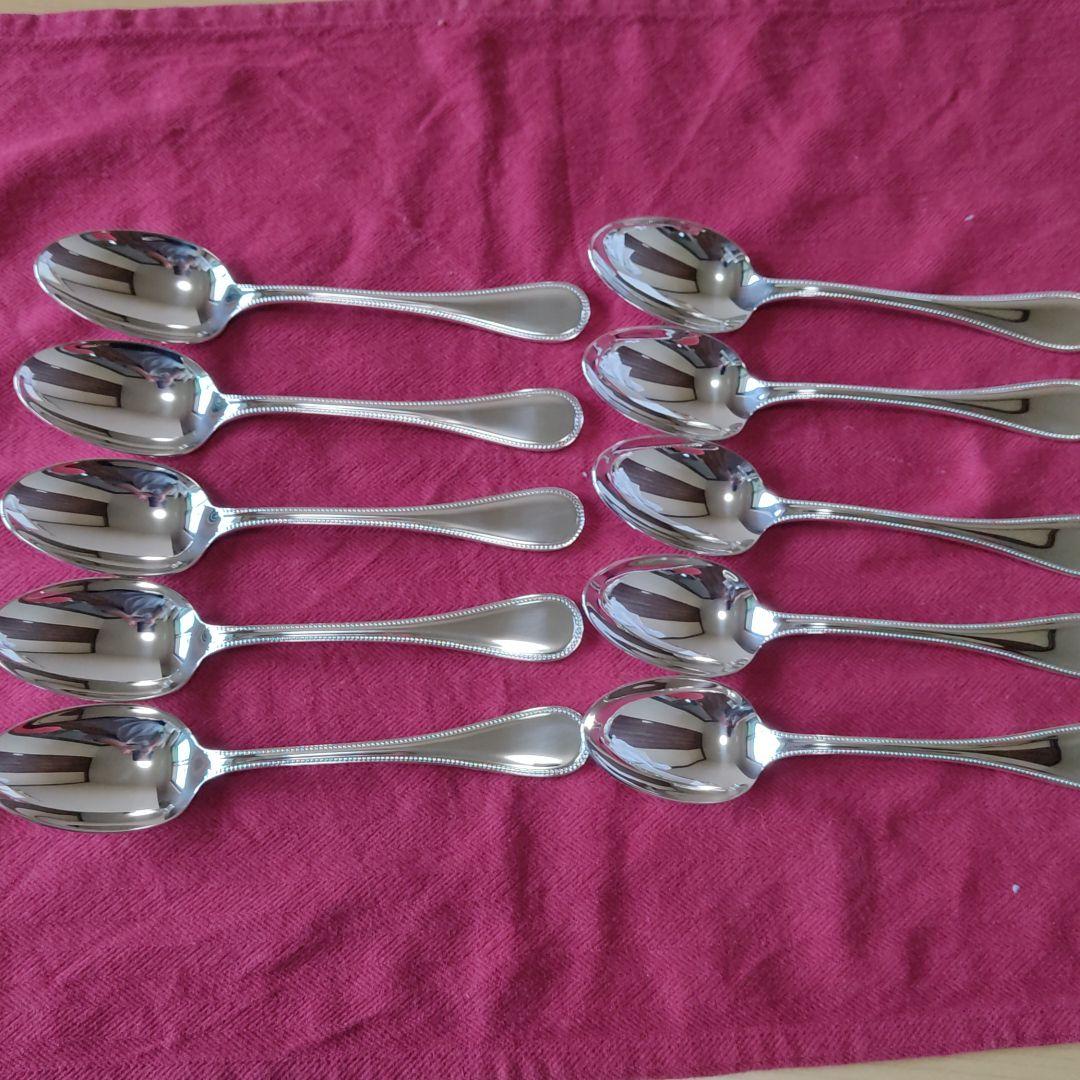 クリストフル パールシリーズ スープスプーン 12本(未開封2本)