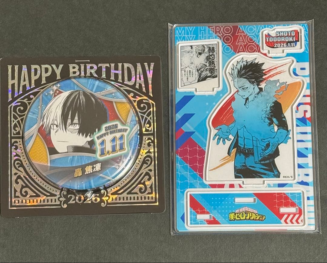 ヒロアカ 名場面ジオラマフィギュア バースデイ缶バッジ 2026 轟 焦凍