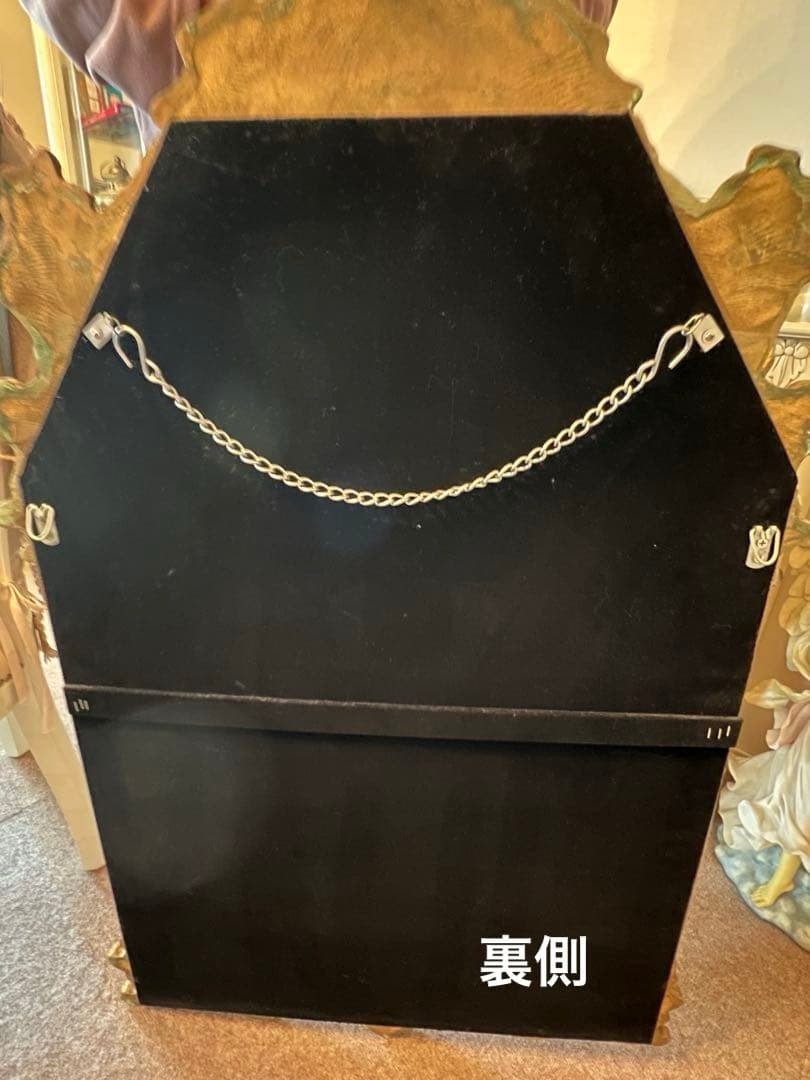 バロックスタイル ゴールド 壁掛け　鏡