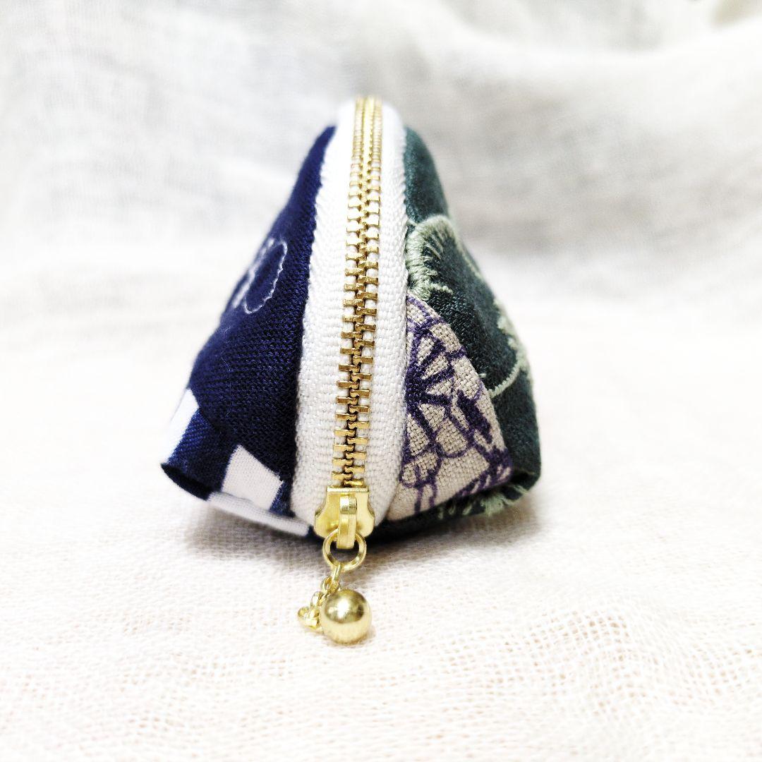 ミナペルホネン生地使用 ハンドメイド ミニポーチ 秘密のあるポーチ