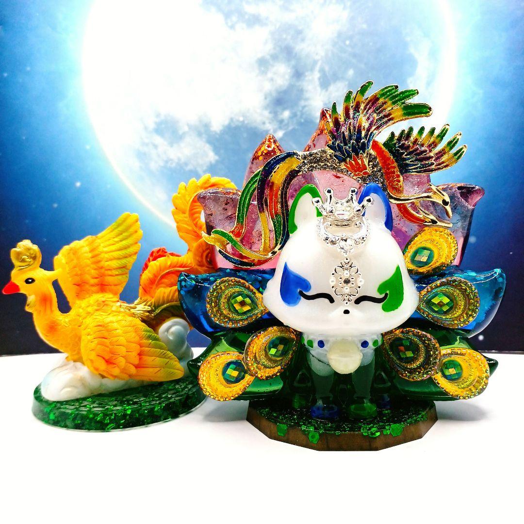 九尾の狐✨⭐️オルゴナイト⭐️✨鳳凰・持ち主の将来を明るく照らして安堵感