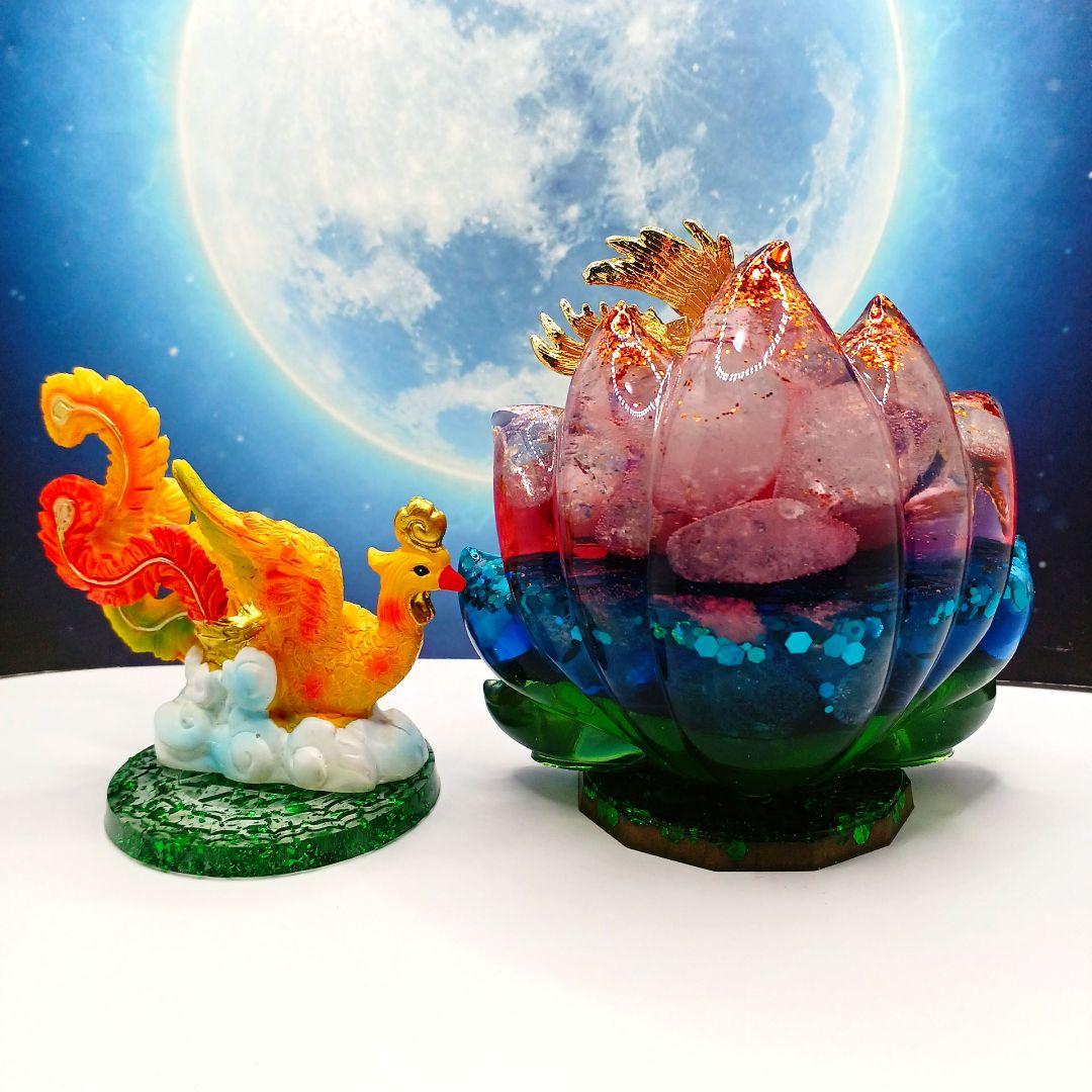 九尾の狐✨⭐️オルゴナイト⭐️✨鳳凰・持ち主の将来を明るく照らして安堵感