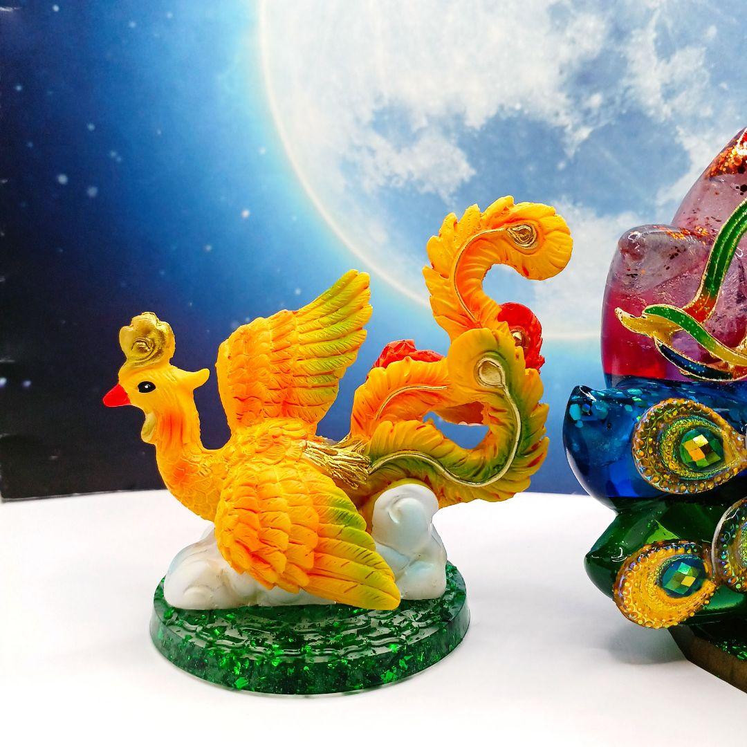 九尾の狐✨⭐️オルゴナイト⭐️✨鳳凰・持ち主の将来を明るく照らして安堵感