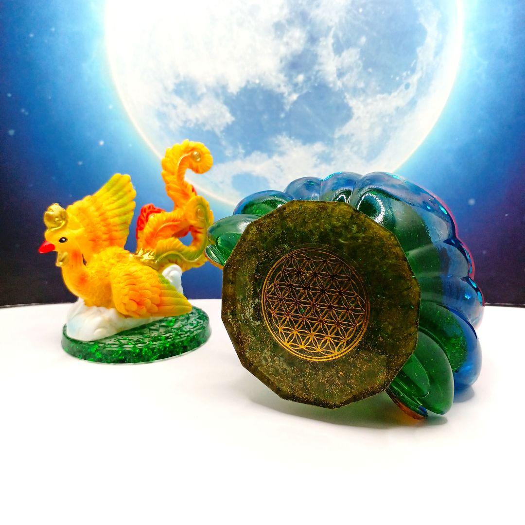 九尾の狐✨⭐️オルゴナイト⭐️✨鳳凰・持ち主の将来を明るく照らして安堵感