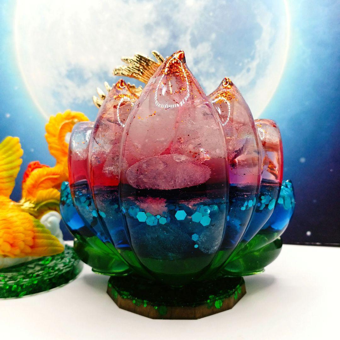 九尾の狐✨⭐️オルゴナイト⭐️✨鳳凰・持ち主の将来を明るく照らして安堵感