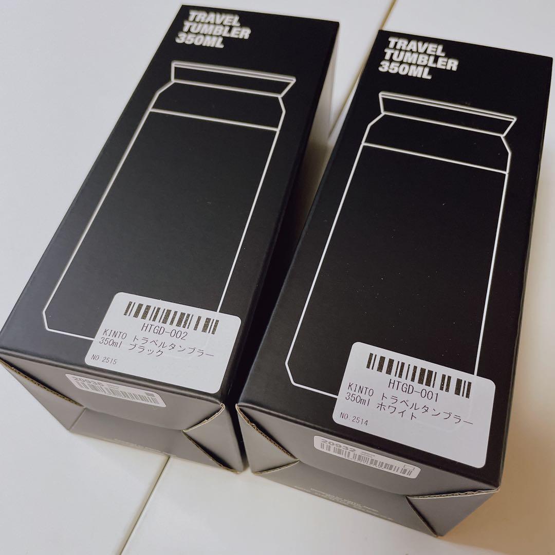 布袋 寅泰 × キントー タンブラー ブラック / ホワイト G柄ダンボール