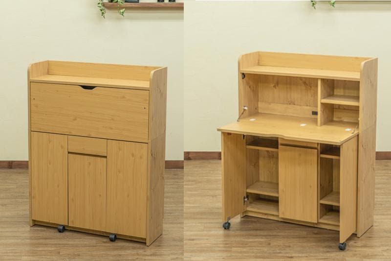 《新品・送料無料》Solano　ライティングデスク　90幅　DBR/NA/WH