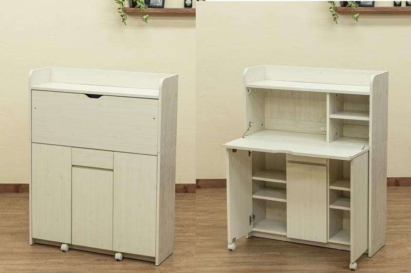 《新品・送料無料》Solano　ライティングデスク　90幅　DBR/NA/WH