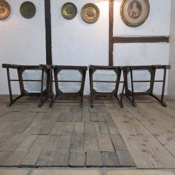 イギリス アンティーク 家具 ダイニングチェア 4脚セット 英国 4768e