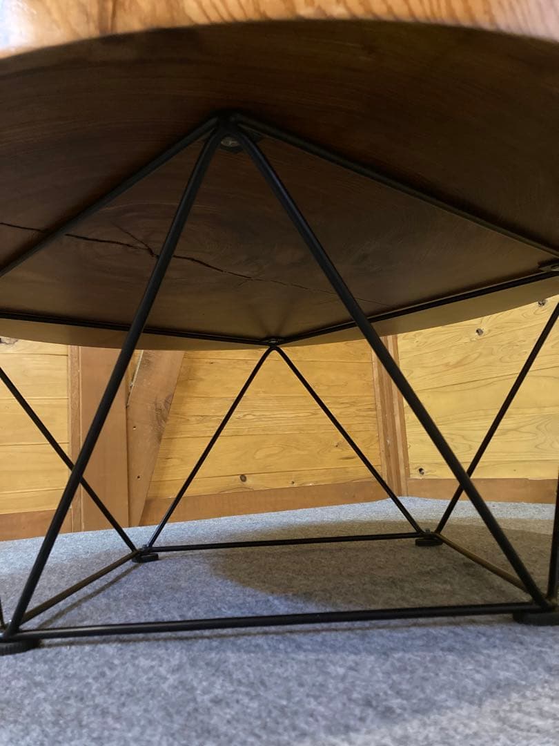 センターテーブル　座卓　年輪　丸太　輪切り