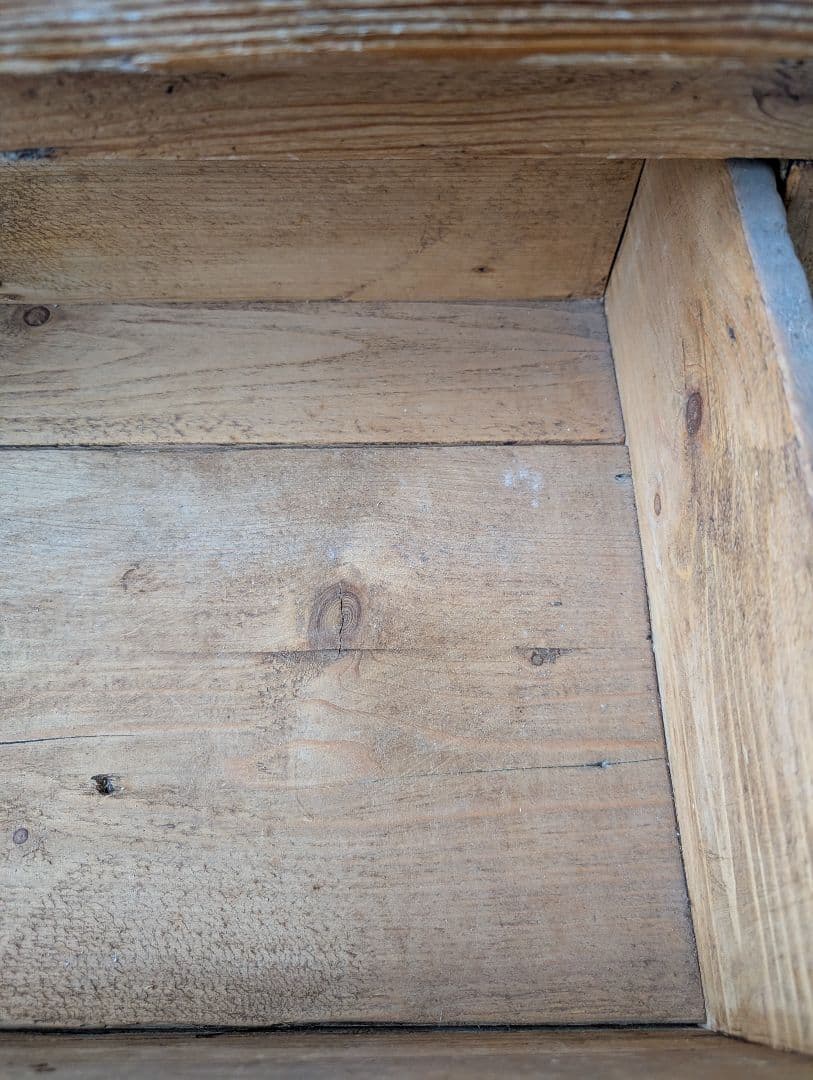 アンティークパインカップボード