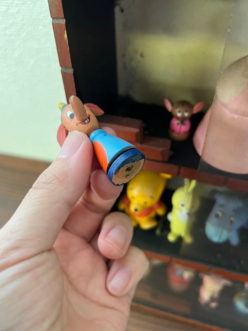 Disney ディズニー まんがこけし 19体 木製 飾り棚 昭和レトロ - メルカリ