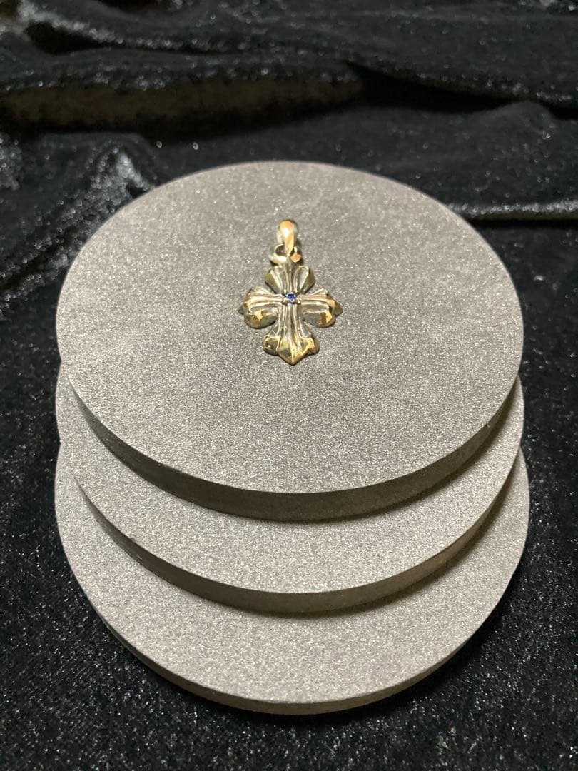 ⑱クロスSTONESペンダント 真鍮