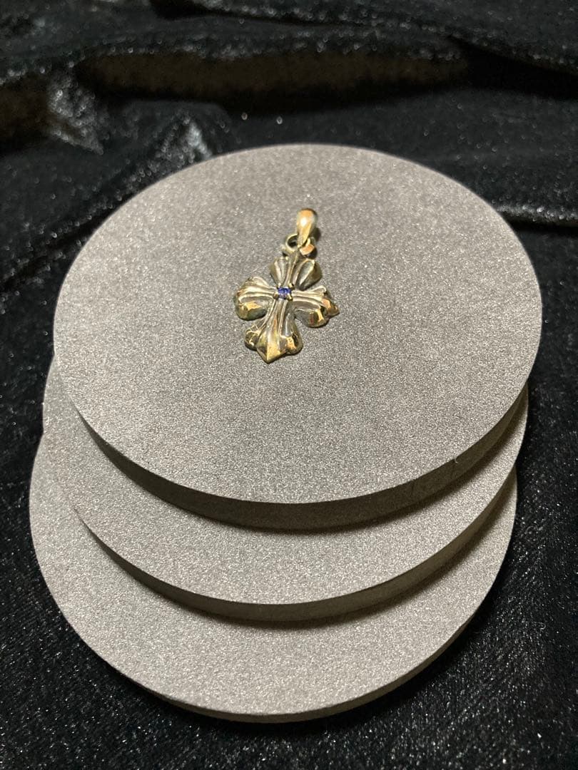 ⑱クロスSTONESペンダント 真鍮