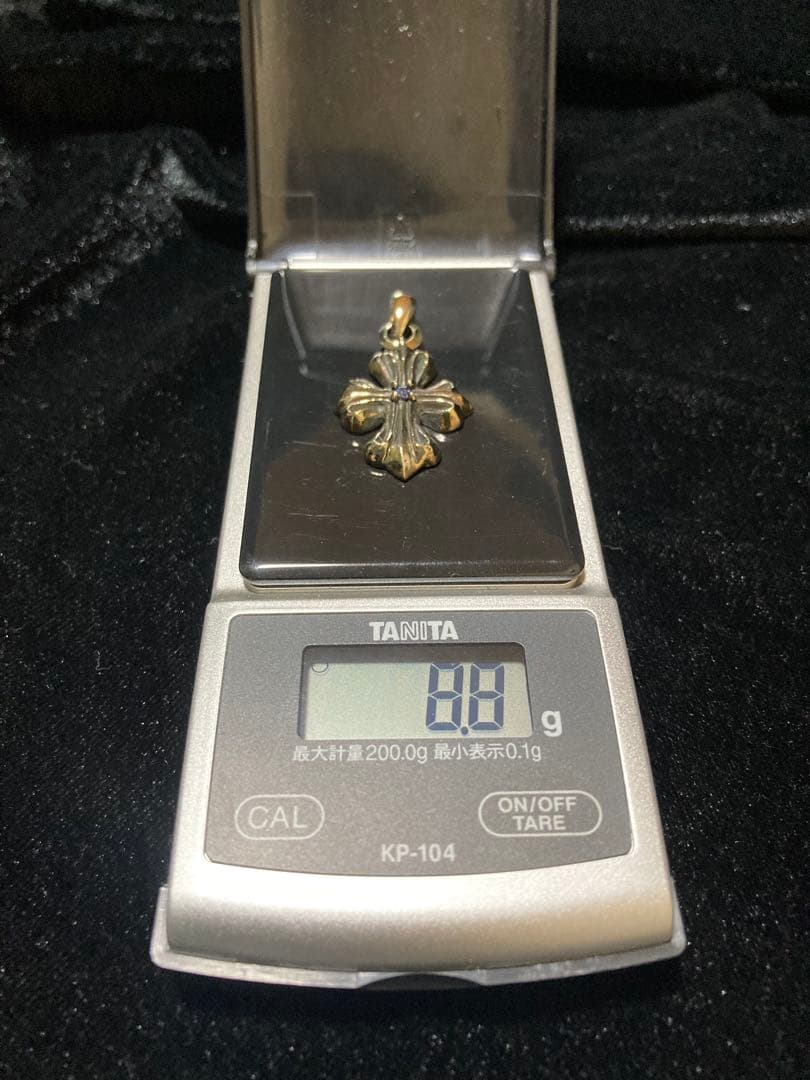 ⑱クロスSTONESペンダント 真鍮