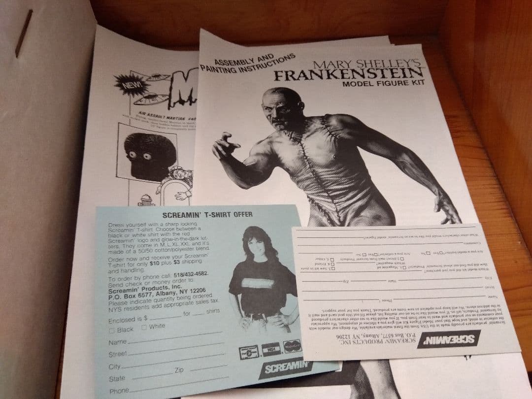 ○スクリーミン フランケンシュタイン 1/4 ソフビキット ガレージ