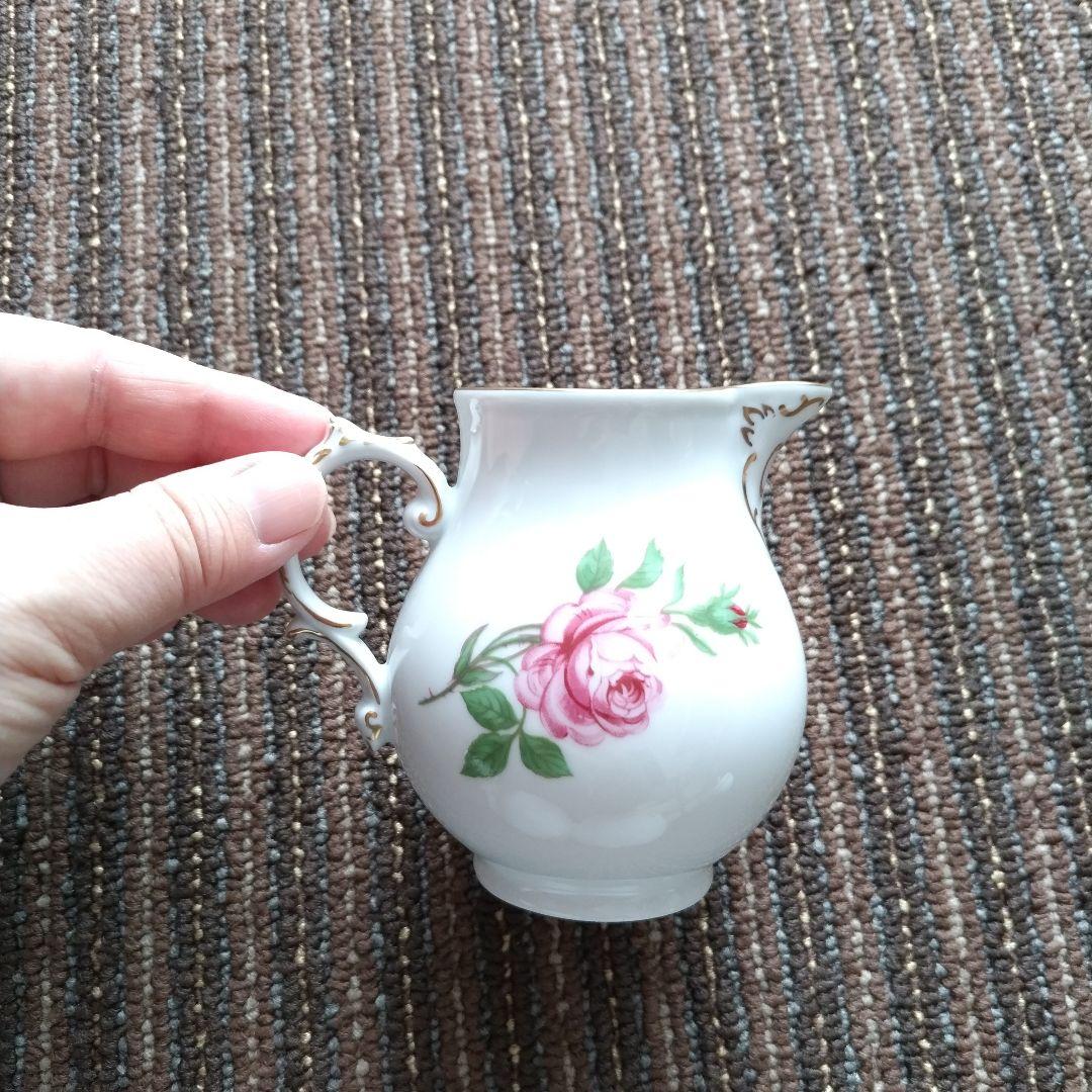 【美品】フュルステンベルク　バラ文様　ポット＆クリーマー＆シュガーポットセット