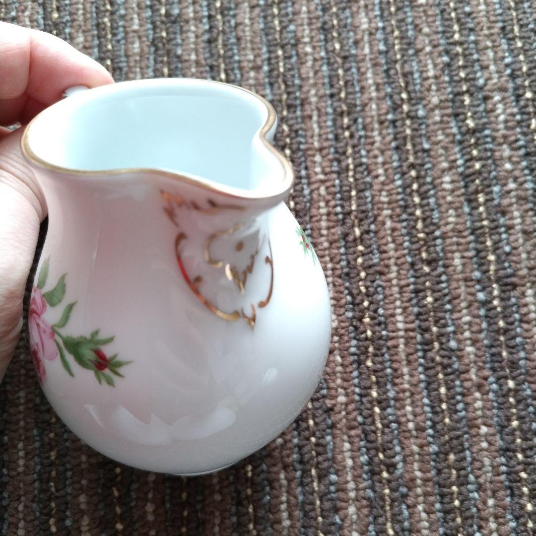 【美品】フュルステンベルク　バラ文様　ポット＆クリーマー＆シュガーポットセット