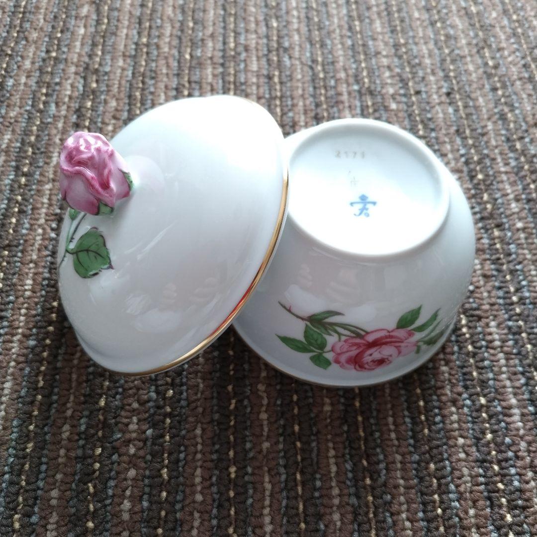 【美品】フュルステンベルク　バラ文様　ポット＆クリーマー＆シュガーポットセット