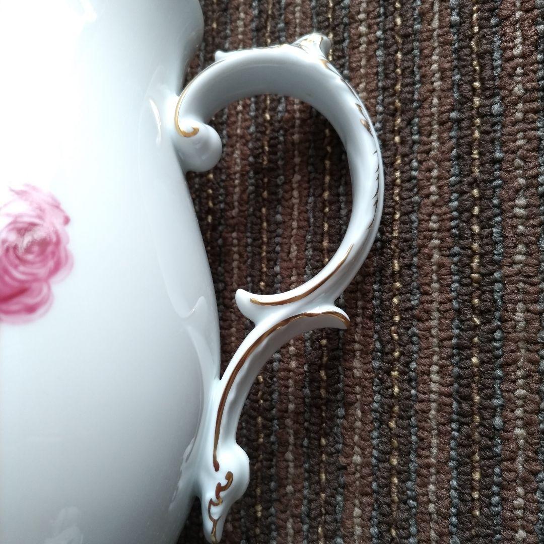 【美品】フュルステンベルク　バラ文様　ポット＆クリーマー＆シュガーポットセット