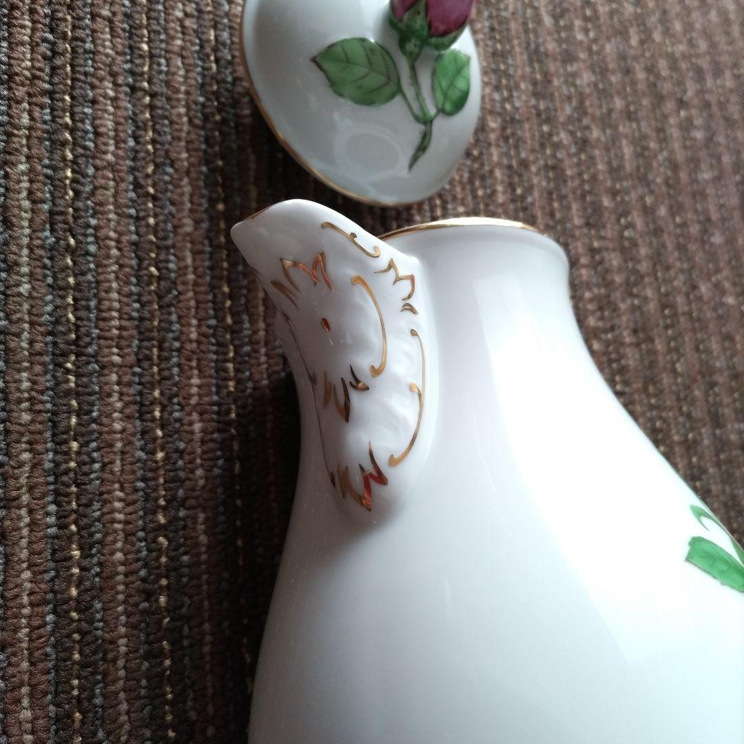 【美品】フュルステンベルク　バラ文様　ポット＆クリーマー＆シュガーポットセット