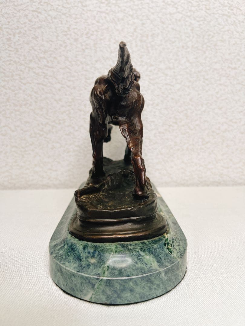 ジュール・モワニエ Hunting Dog on Pointブロンズ彫刻　犬