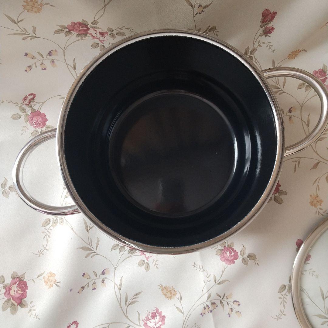 中古 シリット 両手鍋　ホワイト