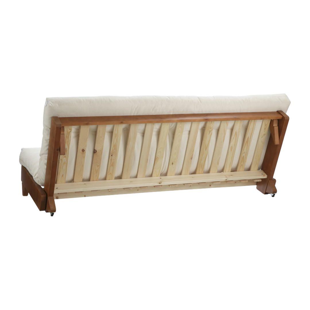 【送料無料！】karup ソファベッド ブラウン 北欧 カーラップ3人掛