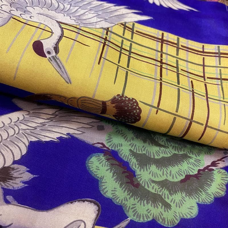 510ab4◎七五三 三歳 男の子 アンティーク着物&被布 レトロ 群青色◎