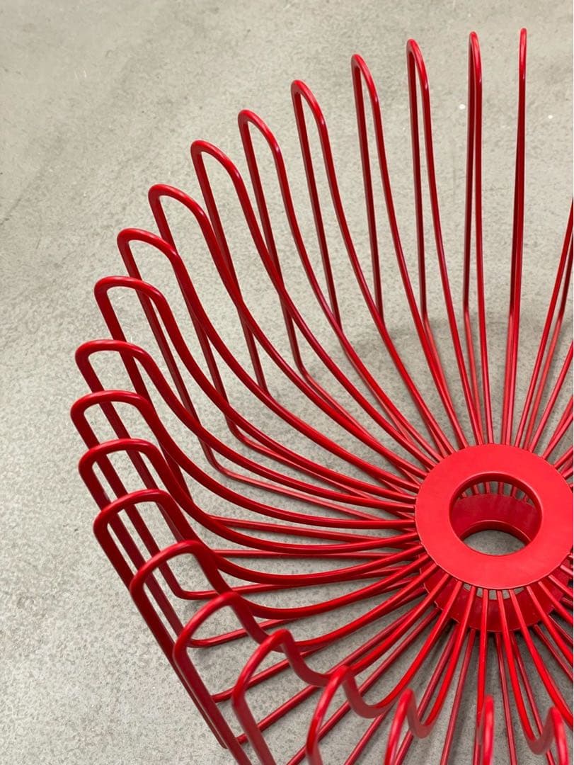 OLD IKEA 90's レトロモダン 赤 オブジェ フルーツバスケット 希少