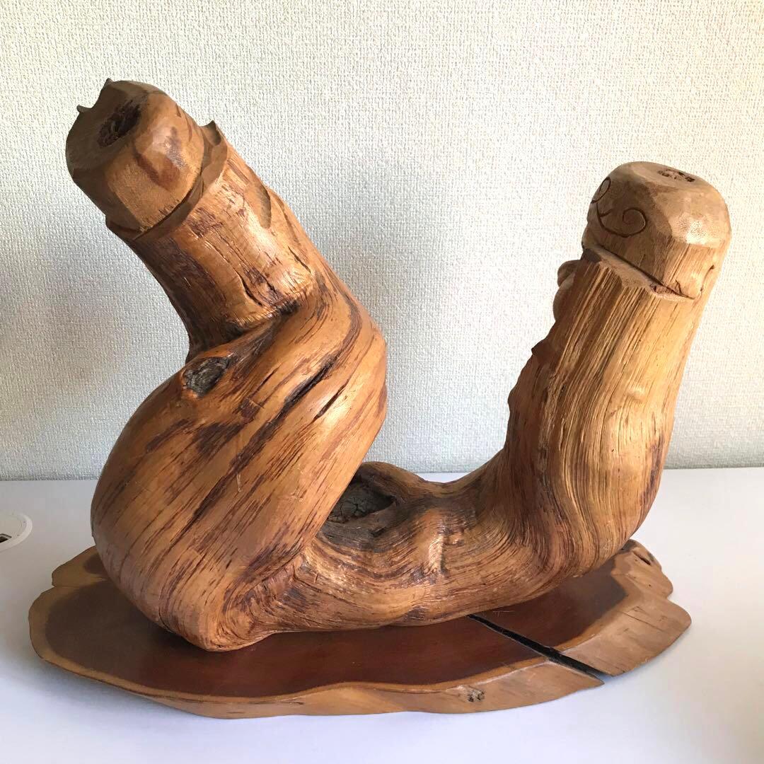 希少 アイヌ 木彫り 夫婦 ニポポ 人形 コタン 表高吉 ? ゴールデンカムイ