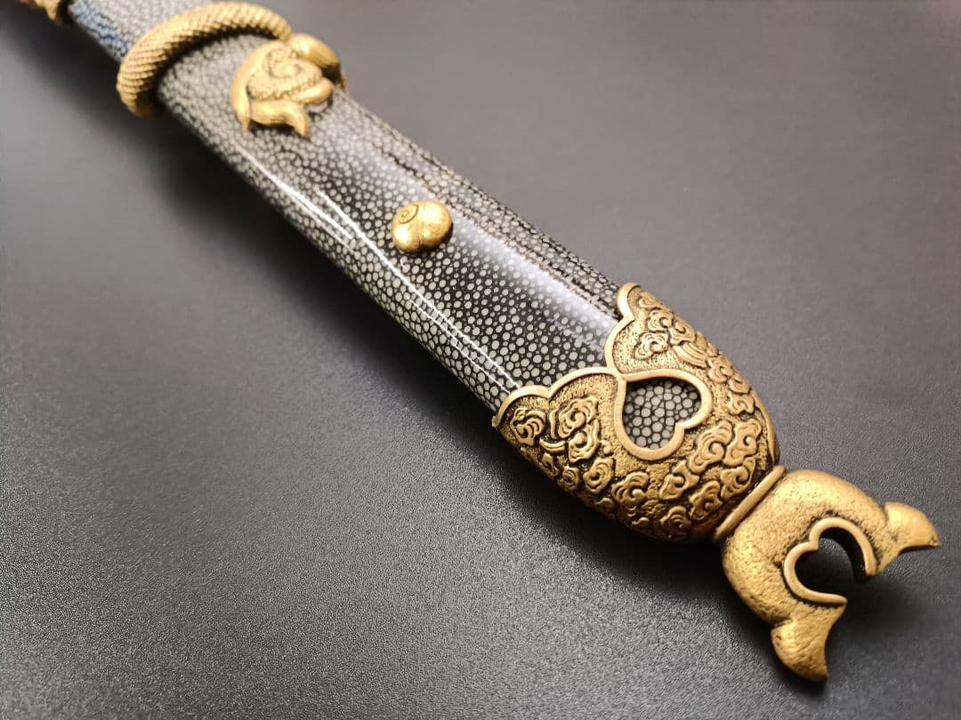 供養品 模造剣 倶利伽羅剣 鋼剣 刃なし 不動明王法具 剣装具拵 法剣拵