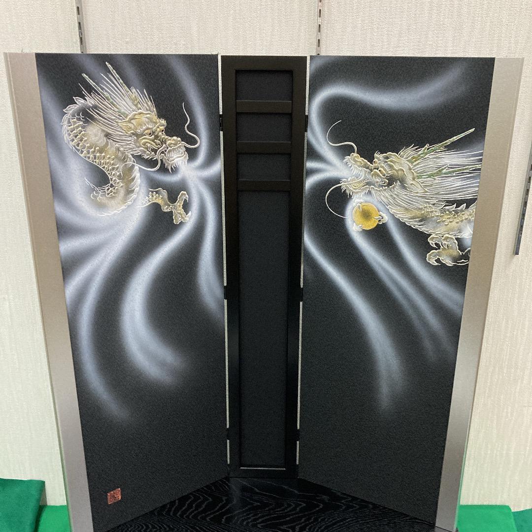 E26 五月屏風のみ　屏風高さ90㎝位　　五月人形台屏風　五月鎧兜屏風